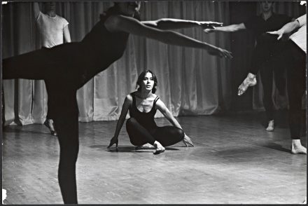 Yvonne Rainer in “Bach,” from “Terrain,” performed in 1963 at Judson Memorial Church. Credit: Hottelet/Giese/Licensed by Artists Rights Society (ARS), NY; via Getty Research Institute