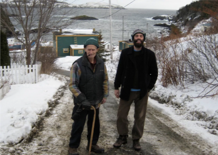 Matthew Mazzotta and grandfather, Newfoundland. 