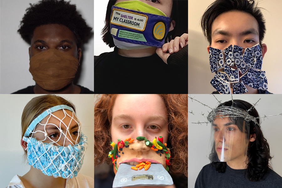 Students in 4.302 (Design and Scarcity) were encouraged to envisage a mask that would serve as a physical extension of the mind and the body — a site of exchange and a way of relating to a larger community.
Credits: Photos courtesy of MIT ACT