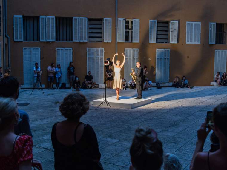 Lina Lapelytė, Pirouette, Opening Roots to routes, Photo by Aurélien Meimaris, courtesy of Routes to roots, Manifesta 13, Marseille, 2020