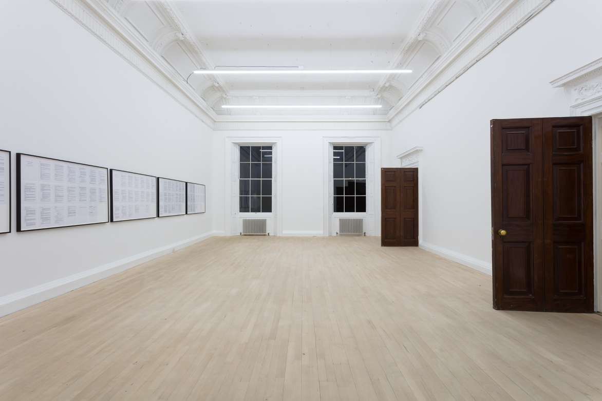 Cameron Rowland
3 & 4 Will. IV c. 73, Institute of Contemporary Arts, London, 2020.
Installation view. Courtesy of the artist.