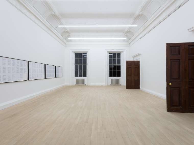 Cameron Rowland
3 & 4 Will. IV c. 73, Institute of Contemporary Arts, London, 2020.
Installation view. Courtesy of the artist.