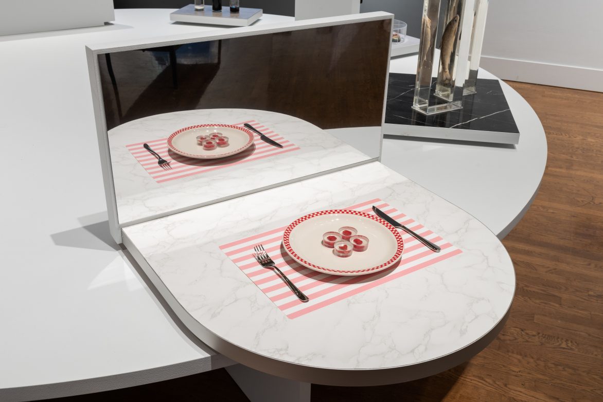 Orkan Telhan, “Ouroboros Steaks,” Philadelphia Museum of Art, 2019. (Courtesy of Philadelphia Museum of Art)