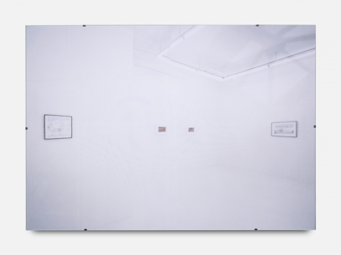 Gili Tal, Spaces for Reflection (The Whole World at Your Fingertips, Fog), 2019. Inkjet print on paper, 16 1/2 × 23 2/5 inches. Courtesy the artist, Jenny’s, and Galerie Buchholz.