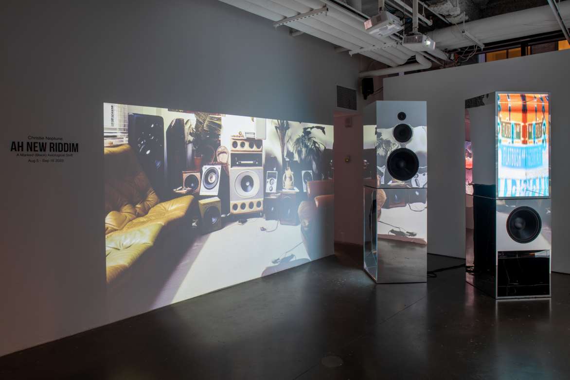 Christie Neptune, Ah New Riddim. Installation View, 5 August – 16 September 2023. Cuchifritos Gallery, New York. Photo: Hai Zhang.